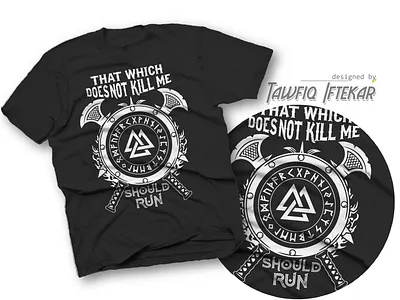 Should Run viking t shirt design vikings which