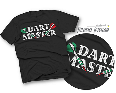 Dart Master dart master t shirt design funny dart t shirt design illustrator