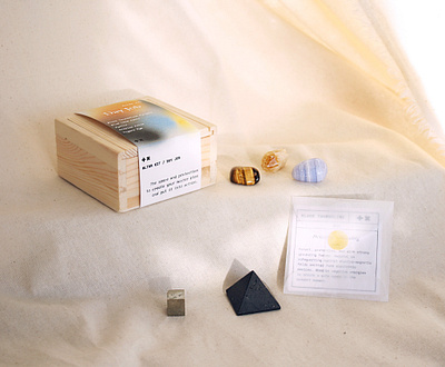 Positive Times Altar Kit Packaging brand identity branding cards crystals design graphic design logo magic package design packaging packaging design quartz ritual