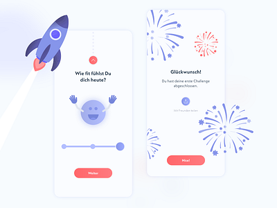 Daily Challenges for cancer patients app cancer challenge design health app lifestyle ui ux