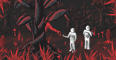 Red Planet adventure aline astronaut beer beer label beer label design brew brewery craft illustration label mars packaging planet pnw sasquatch small batch space yeti