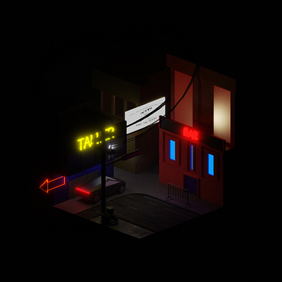 Esquina 3d art ambient b3d blender3d design lowpoly videogames