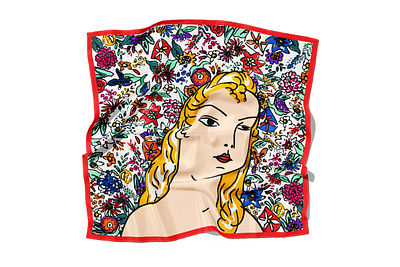 Scarf Illustration design digital illustration graphic designer illustration pattern pattern design photoshop