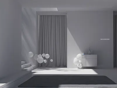 Milkinside office entrance 3d aep branding c4d cg design identity illustration illustrator interior minimalism minimalist minimalistic office office design office furniture office space office tools