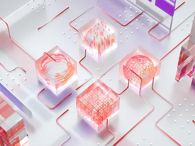 Glass cube CG illustration 3d art art direction artist artwork brand brand identity branding cg cg art cgart cgi illustration illustration art illustration design illustration digital visual identity visualization