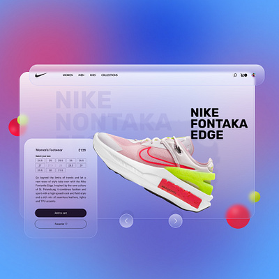 Concept design. app branding design figma illustration nike sport ui ux web webdesign website