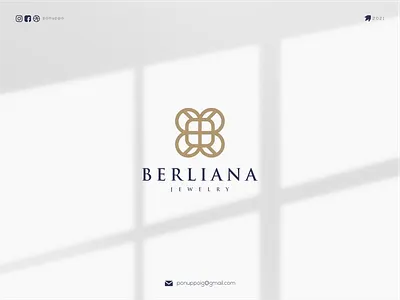 BERLIANA awesome logo brand design brand identity branding branding design design illustration lettering lettermark logo logo design logodesign logomaker logos logotype luxury design luxury logo modern logo ui ux