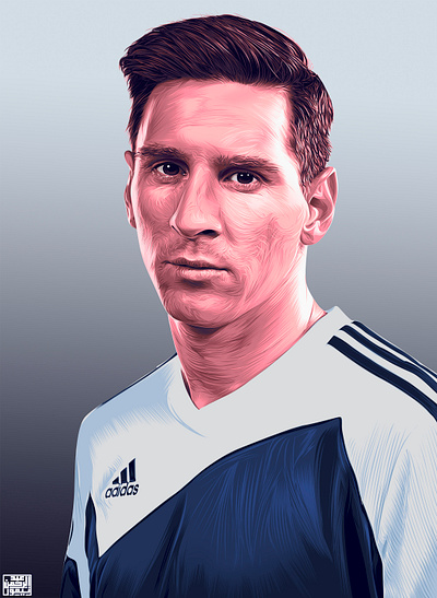 Messi - Digital Drawing (vector art) a.taymour abdelrahman taymour art artwork drawing drawings illustration taymour vector art vector illustration