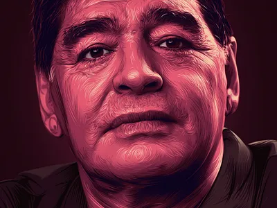 Maradona - Digital Drawing (vector art) a.taymour abdelrahman taymour art artwork drawing drawings graphic illustration taymour vector art