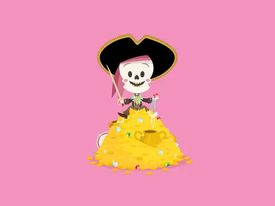 Pirates of The Caribbean adobe illustrator character design cute disney disneyland illustration jerrod maruyama jmaruyama kawaii vector
