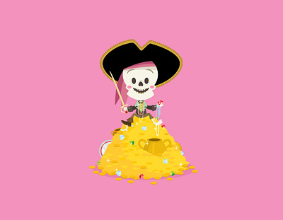 Pirates of The Caribbean adobe illustrator character design cute disney disneyland illustration jerrod maruyama jmaruyama kawaii vector