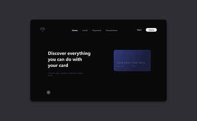 Diamond - Finance adobe xd card design cards design uiux finances payment web design