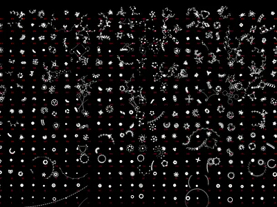 Alien Microbe Classification Chart biology generative javascript nanomachine tinycode