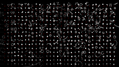 Alien Microbe Classification Chart biology generative javascript nanomachine tinycode