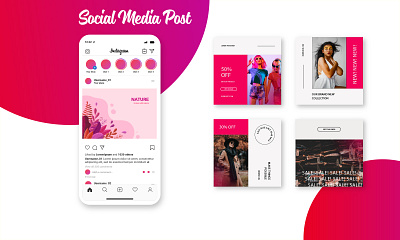 Social Media Post Mockmockup fashion instagram instagram post instagram template photoshop post design social media social media design social media post design