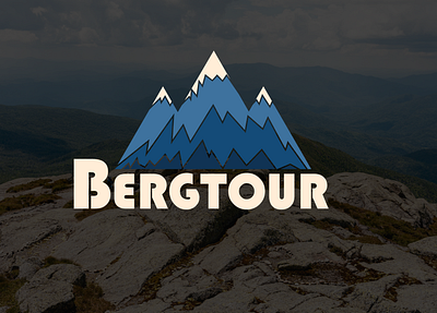 Bergtour_ Minimalist logo design for tour planer flat minimal minimalist logo mountain logo tourism