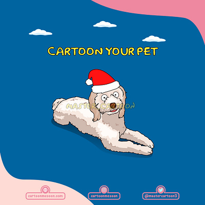 CUSTOM ART animal animal art animation cartoon christmas cute design dog dog illustration funny illustration santaclaus simpsons sinterklaas