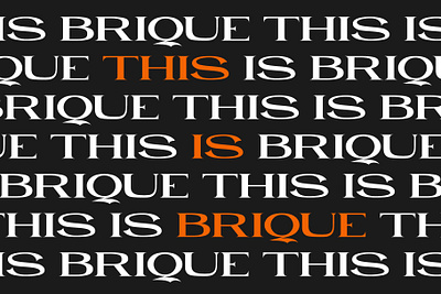 Brique - Free Display Font branding display font font free font freebie logo typeface