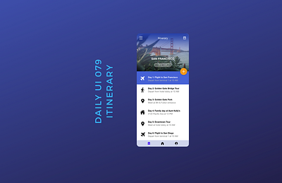 Daily UI 079 itinerary app design daily ui 079 dailyui itinerary schedule