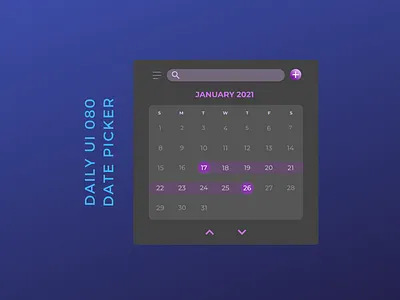 Daily UI 080 date picker app design calendar daily ui 080 dailyui date picker ios ui