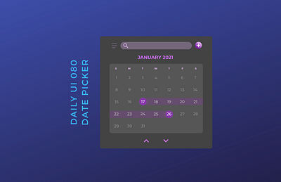 Daily UI 080 date picker app design calendar daily ui 080 dailyui date picker ios ui