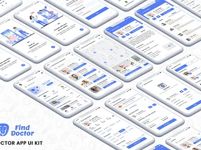 Book Doctor Appointment App Ui Kit app book appointment clinic doctor app doctor appointment medical doctor ui kit