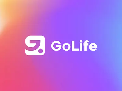 GoLife Application Logo app app icon branding design flat icon logo design minimal typography ui vector