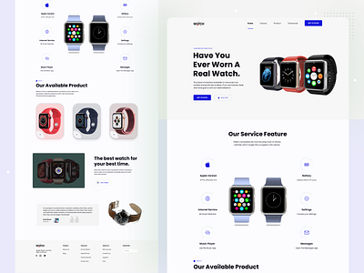 Smart Watch Landing Page branding ecommerce landing page landing page concept landing page design landing page ui product landing page product website single product smart watch smart watch landing page store store landing page typography ui ui ux watch landing page watch typogrpahy watches