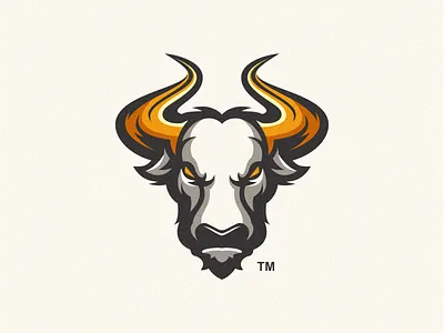 bull art branding buffalo bull design esport icon identity illustration logo mark tshirt