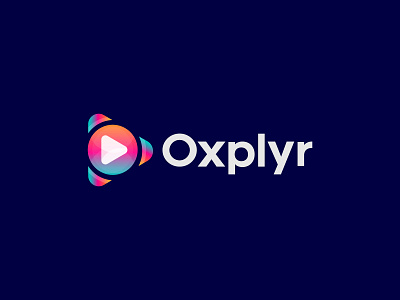 Oxplyr Logo (O + Player) abstract logo brand identity branding agency colorful logo gradient logo lettermark logo and branding logo collection logo design logo designer logo folio 2021 logo maker logo mark logo trends 2021 logos modern logo monogram design monogram logo o letter video player