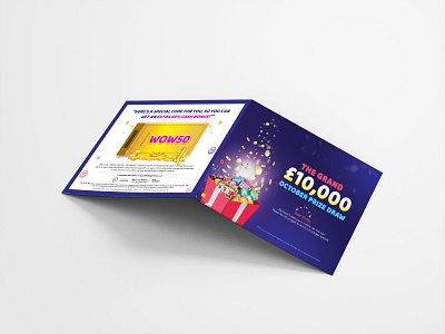 Mailer Design bingo coupon design draw game grand graphic mailer prize