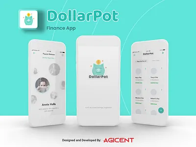 DollarPot App app design appdesign create an app finance finance app ios app ios app design savings savings app ui uidesign ux uxdesign