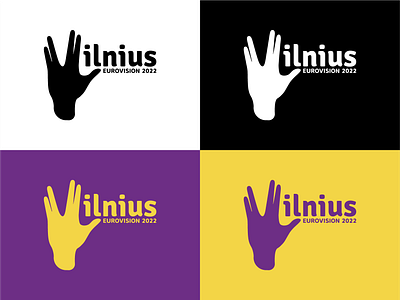 Vilnius x The Roop brand mark branding eurovision icon logo logo design music song vilnius