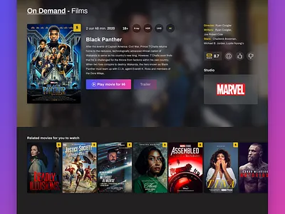 Flixster a Streaming Web UI Kit amazonprime design disneyplus interface kit modern netflix streaming ui ui kit user interface web web kit webdesign website