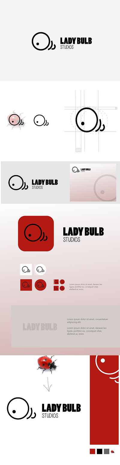 Lady Bulb bulb lady logo minimilistic