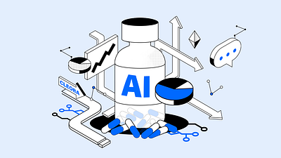 AI for biomedical industry illustration