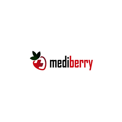 Medi 3 berry food logo fruit logo logo mediberry red logo