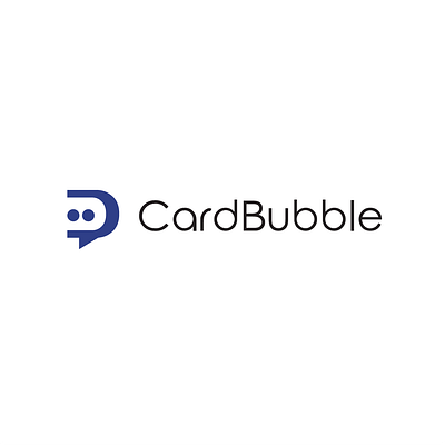 new 02 blue logo bubble card logo minimalistic simple