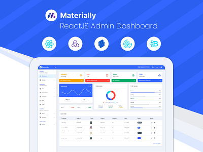 Materially ReactJS Admin Dashboard admin admin dashboard admin dashboard template admin design admin panel admin template admin theme dashboard js material react reactjs