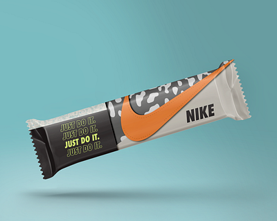 Nike cereal bar branding cereal bar concept design design food logo nike photoshop sport test