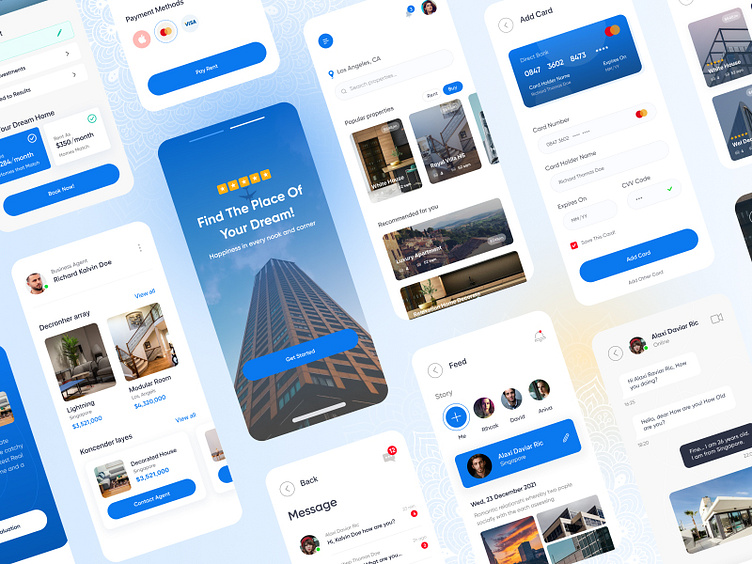 House Rental App Mockup by Radiant Themes on Dribbble
