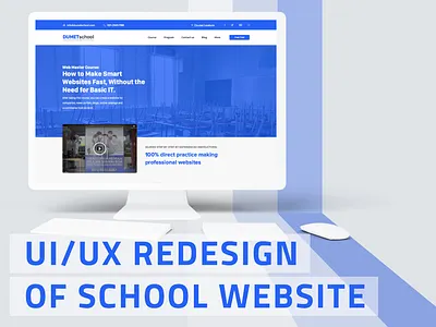 Education company website redesign blue dailyui education education website landing landingpage redesign school ui ui ux design ui desgin uidesign ux design web design
