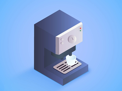 Ideal Office Corners: Coffee, Coffee, Coffee coffee coffee machine design illustration isometric jindesign office pantry teamtvt vector working