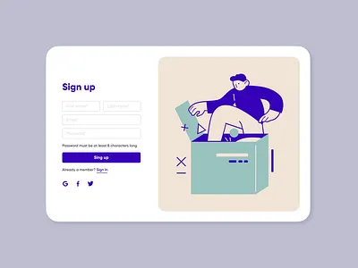 DailyUI 001 form registration sign up signup ui ux