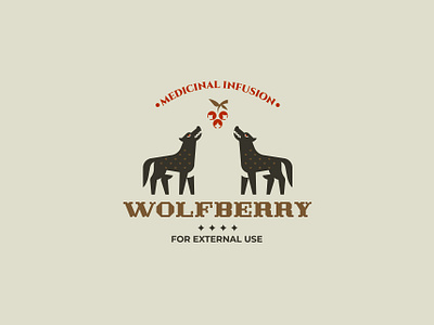 WOLFBERRY berries branding design forest inspiration logo minimalism vector