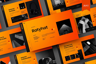 Ratyhat Multipurpose Template clean colorful company corporate google slides keynote modern multipurpose multipurpose template photography pitchdeck portfolio powerpoint presentation studio template unique web design web development website