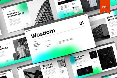 Wesdom Multipurpose Templates clean colorful company corporate google slides keynote modern multipurpose multipurpose template photography pitchdeck portfolio powerpoint presentation studio template unique web design web development website