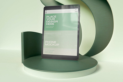 Tablet Mockup app apple dark device digital display exhibition imac ipad iphone isometric light macbook mockup presentation promo scene showcase web website