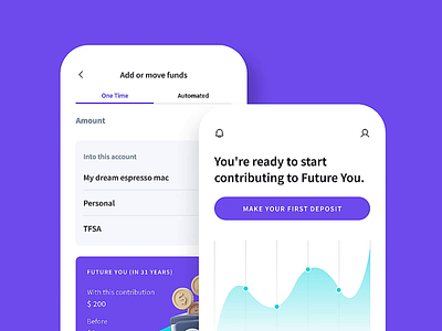 Banking/Finance app — Concept design animation app app animation banking app clean creative finance flat illustration interaction light minimal mobile mobile app mobile design motion graphics ui ux