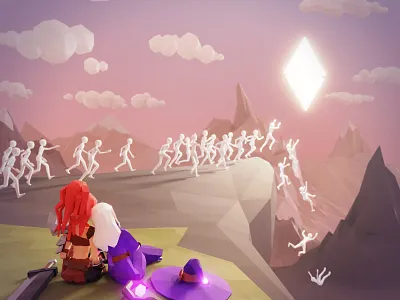 NFT madness 3d character cryptoart illustration low poly lowpoly nft